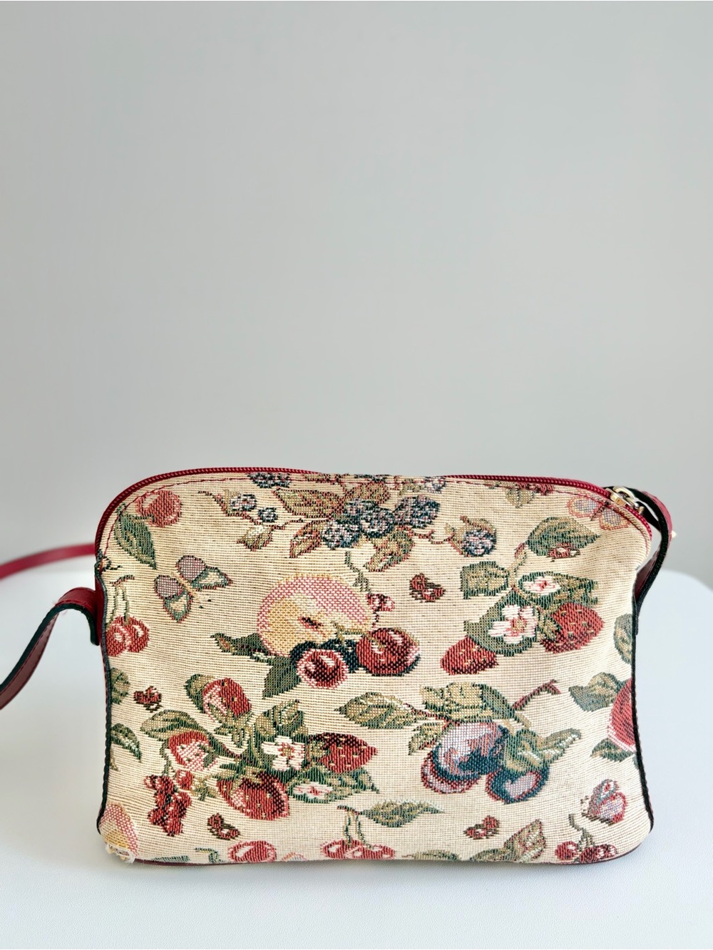 Royal Tapisserie Vintage Orchard Tapestry Crossbody Bag Cottagecore Granny Chic - Picture 4 of 9